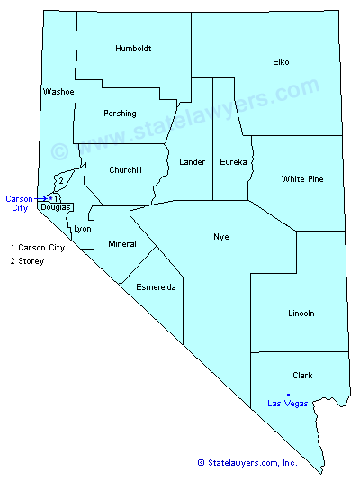 Nevada County Map