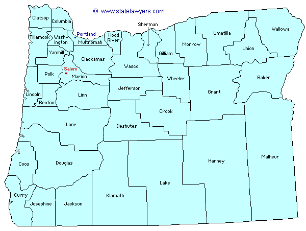 Oregon County Map